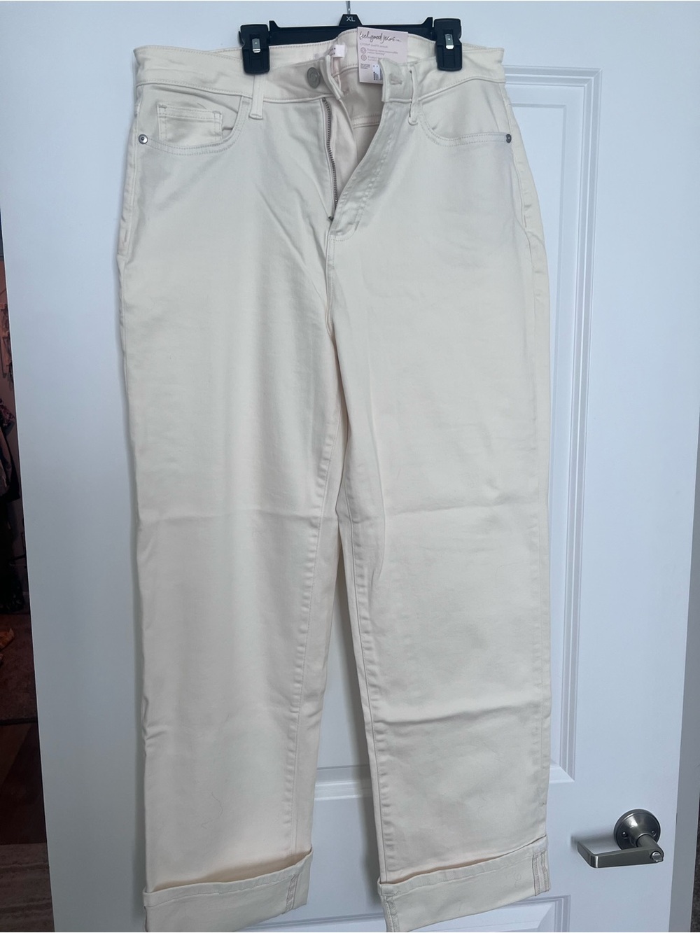 Lauren Conrad Super High-Rise Cream pants